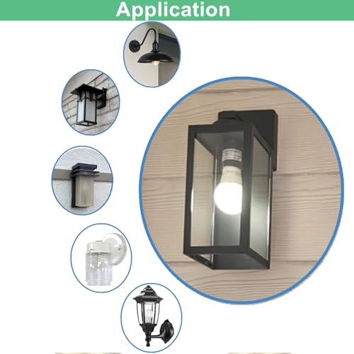 4-Pack Dusk to Dawn LED Bulbs – 10W 5000K Daylight, A19 E26 Outdoor Sensor