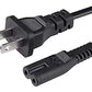 2 Prong Printer Power Cord/Printer Power Cable for Canon PIXMA MP160 And Many Different Other Model Canon HP,Lexmark,Dell,Brother,Epson.