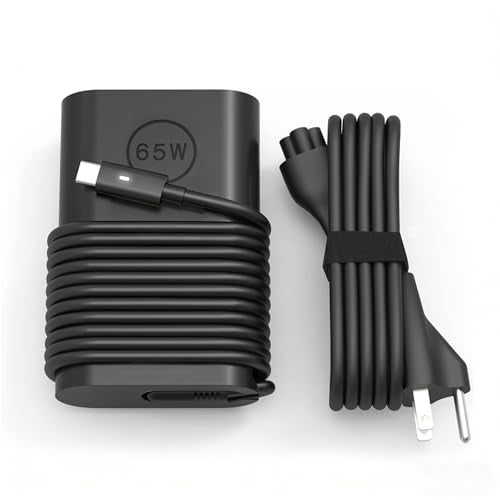65w 45w USB-C Type C Laptop Charger Compatible with Dell Latitude 7275 7370 5420 5285 5290 5520 XPS 13 9250 9360 9365 9370 9380 9350 Chromebook 3100 3400 la65nm170 02YK0F Adapter Power Cord