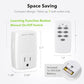 BN-LINK Mini Wireless Remote Control Outlet Switch Power Plug in for Household Appliances, Wireless Remote Light Switch, LED Light Bulbs, White (1 Remote + 3 Outlet) 1250W/10A