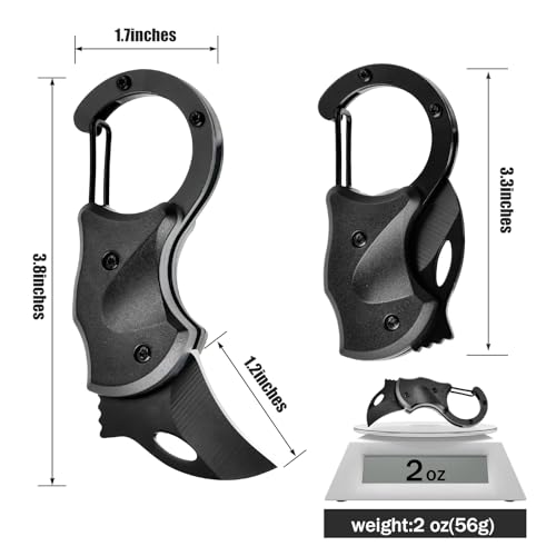 Valentines Day Gifts for Him Small Pocket Knife with Keychain Hunting Essentials Camping Fishing Cool Gadgets Gifts for Men Dad Husband Brother Boyfriend Birthday Christmas Anniversary Fathers Day