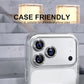 Choiche Compatible for iPhone 17 Pro/iPhone 17 Pro Max Camera Lens Protector Bling, 9H Tempered Glass Camera Cover Screen Protector Metal Ring Decoration Accessories (Diamond-Black)