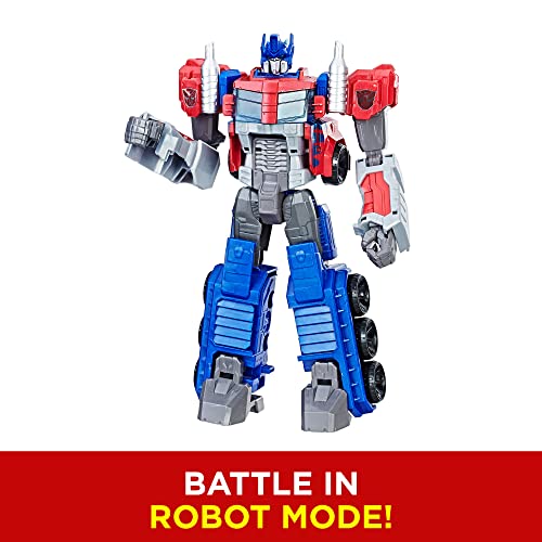 Transformers Toys Heroic Optimus  Action Figure - Timeless Large-Scale Figure, Changes into Toy Truck - Toys for Kids 6 and Up, 11-inch ( Exclusive)