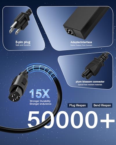 90W Universal Laptop Charger Compatible with HP Dell Asus Lenovo Acer Sony AC Adapter IBM Gateway Notebook Ultrabook Chromebook Pavilion Inspiron Latitude Power Supply Cord with 15 Tips
