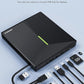 External CD/DVD Drive for Laptop, USB 3.0 DVD Player with 4 USB Ports & 2 TF/SD Card Slots, Portable CD/DVD +/-RW Drive Burner Reader Writer for Desktop PC Windows 11/10/8/7 Linux Mac OS