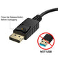 DisplayPort (DP) to VGA Adapter, Gold-Plated Display Port to VGA Adapter (Male to Female) Compatible with Computer, Desktop, Laptop, PC, Monitor, Projector, HDTV - Black