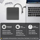 ROOFULL External CD DVD +/-RW Drive for Laptop Mac, USB 3.0 & USB-C CD DVD Disc Reader Writer Burner CD-ROM Portable DVD Player with Carrying Case for Windows 11/10 PC MacBook Pro Linux Computer