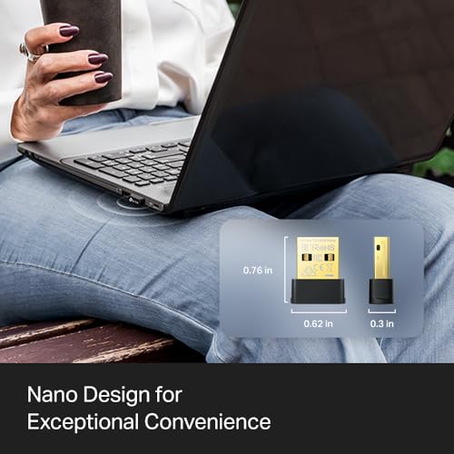 TP-Link 2-in-1 USB Bluetooth WiFi Adapter Archer TX10UB Nano | AX900 WiFi 6 BT 5.3 USB 2.0 Adapter for Desktop PC | Dual-Band WiFi Dongle | OFDMA, MU-MIMO, WPA3 | Travel Size | Supports Windows 11,10