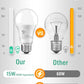 12 Pack LED Light Bulbs 100 Watt Equivalent, A19 15W 5000K Daylight, Super Bright White Light 1500 Lumens, E26 Standard No Flicker Energy Saving Lamp Bulb for Home, Bedroom, Office, Non-Dimmable