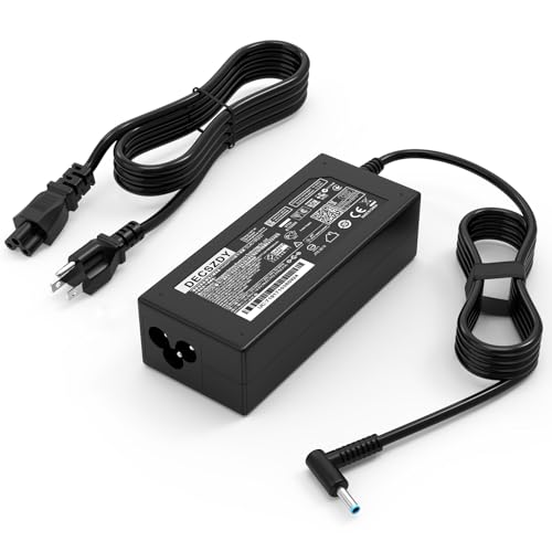 Laptop Charger Replacement for HP Laptop Computer 45W Smart Blue Tip Power Adapter