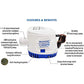Automatic Submersible Boat Bilge Water Pump 12v 1100gph Auto with Float Switch, 1-1/8" Outlet, Compact Marine Boat Yacht