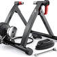 Sportneer Bike Trainer - Magnetic Stationary Bike Stand for 26-28" & 700C Wheels - Adjustable 6 Level Resistance Bike Trainer Stand for Indoor Riding with Quick Release Lever & Front Wheel Riser Block