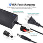 Power Adapter 12V 5A 4A 3A 2.5A 2A 1A AC DC Power Supply Cord Cable 5.5x2.1mm for Sceptre EC Series Monitor,ONN,AOC,Dell,Webcam, Router, Projector, CCTV, Speakers & More 12v 5a Monitor Charger