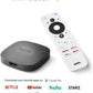 ONN Android TV 4K UHD Streaming Device with Voice Remote Control Google Assistant & High Speed HDMI Cable (100026240) Black