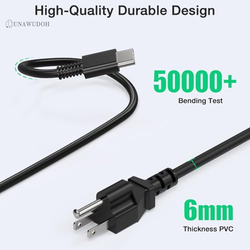 65W USB C Laptop Charger Compatible with Lenovo ThinkPad T480 T490 T580 X1 Carbon T14 T14s T16 E14 E16 Yoga C940 C930 720 910 920 7i Chromebook C330 S330,Type C Fast Charging Power Supply Adapter Cord