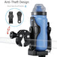 Kewig Anti-Theft Motorcycle Cup Holder, Extra Large Adjustable Size Bike Water Bottle Holder for 1.95-3.6" Diameter Bottles, Drink Holder for Stroller, Moto, Bicycle, Scooter, Wheelchair