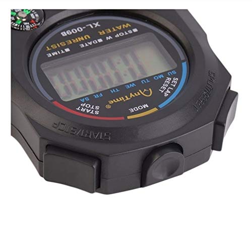 Pgzsy 2 Pack Multi-Function Electronic Digital Sport Stopwatch Timer, Large Display with Date Time and Alarm Function,Suitable for Sports Coaches Fitness Coaches and Referees,Pgzsy
