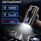 AUXITO 6000A Jump Starter, 12V Car Battery Jump Starter, Up to All Gas & 12L Diesel Engine with LED Display, Portable Jump Box with 3 Modes Flashlight and Jumper Cable, Storage Case