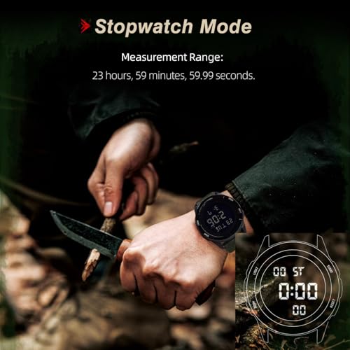 CakCity Digital Watch Military Watches for Men Black Tactical Sports Waterproof Men's Women's Wrist Watch with LED Backlight Nylon Band Stopwatch,Green