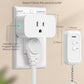 DEWENWILS Indoor Remote Control Outlet, Wireless Remote Light Switch, No Interference Remote Outlet Switch, No Wiring, 15A/1875W, 100ft RF Range, Compact Design, Programmable