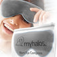 MyHalos® Heated Eye Mask for Dry Eyes - Steam Warm Compress for Eyes - Remove Styes, Chalazion Therapy Warming and Heating Pad Hot Compress - Moist Heat Mask for Blepharitis & MGD - FSA|HSA Eligible