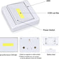TBTeek Closet Light, Super Bright, Battery Operated, Stick Anywhere, 200 LM Cob Led Lamp, Light Switch Nightlight, Tap Lights for Closet, Shed, Attic, Emergency (4 Pack)