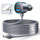 Starlink Mini Car Adapter, 10FT Starlink Mini Cable Car Charger, 12V-24V Cigarette Lighter Adapter [Stable Power Chip & 18AWG Waterproof Cable] Dual PD 45W + USB A 30W Ports for Cars, Trucks, RVs