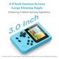 Mini Retro Handheld Games Console, Built-in 400 Video Games,Portable Video Gaming Player with 3.0 Inch IPS Screen and Rechargeable Battery (Blue)