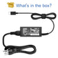 Chromebook Charger USB C Laptop Charger Compatible with HP, Lenovo, Dell, Acer, Asus, Samsung, Google Type C 45W Universal Power Adapter