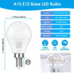 MAXvolador E12 LED 60W Equivalent Daylight White 5000K Ceiling Fan Bulbs, 600LM CRI 85+ Small Base Candelabra Bulbs, 6W Non-Dimmable, Pack of 6