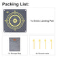 CQT Drone Landing Pad Universal Waterproof Weighted Portable Fast-Foldable Helipad Launch for DJI Avata 360 Mavic 3 4 Pro/Mini 2 SE/Air 2 2S/Mini 3 4 5 Pro/Mavic 2/Holy Stone/FPV/Avata 2/RC Quadcopters Accessories (55CM Yellow+Dark Gray)