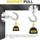 DIYMAG Magnetic Garage Hooks 6 Pack 30lbs 2026 Cruise Cabin Ship Essentials N52 Hook Heavy Duty Strong Magnets Fridge for Classroom Wall Mount Kitchen Grills Silver