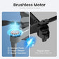 Drone for Kids with Camera, Foldable RC Quadcopter with 4.5" Remote Screen, Brushless Motor, Optical Flow Hover, Adjustable Camera, 360° Flip, Gesture Photo/Video, One Key Start/Land, Birthday Gift Toy