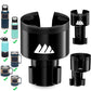 [Upgraded] Integral Ultimate Car Cup Holder Expander - Adjustable Base - Organizer & Expander for Vehicles - Compatible with Mugs, Yeti 14/24/36/46oz, Rambler, Hydro Flasks 32/40oz, 3.4"-4.0" Bottles