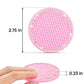 JOYTUTUS Cup Holder Coasters for Car, 2 Pack Universal Anti-Slip Car Coasters with Crystal Rhinestone, 2.75 inch/6.98 cm PVC Cup Holder Insert Coaster, Pink Car Accessories (Pink with Diamond)
