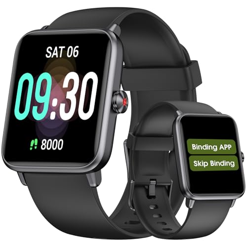 Pedometer Watch Senior Friendly No App No Phone Required, Fitness Tracker | Step Counter, Heart Rate Monitor, Blood Oxygen Monitor, Sleep Tracker, Alarm Clock, Stopwatch, Fitness Tracker, Waterproof