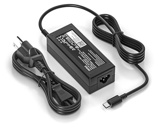 45W USB C Laptop Adapter Compatible with HP Chromebook Charger, for Acer Lenovo Asus Samsung Google Type-C Power Cord