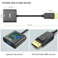 BENFEI DisplayPort to VGA,Gold-Plated Uni-directional DP Computer to VGA Screen Adapter 1080P (Male to Female) Compatible for Lenovo, Dell, HP, ASUS