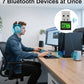 USB WiFi 6 Adapter for PC Desktop & Laptop, 900Mbps Dual Band 2.4/5GHz with Bluetooth 5.3, Nano Size Plug & Play, Windows 11/10 Driver-Free, Reconnect 7 Devices Simultaneously