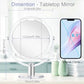 Vanity Makeup Mirror with Stand, 1X/15X Magnification Double Sided 360 Degree Swivel, Portable Table Desk Counter top Magnifying Mirror, Tabletop Mirror for Bedroom or Dorm Room, 6.25 Inch