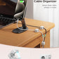 9 Pack Magnetic Cable Clips [Cable Smooth Adjustable] Cord Holder, Under Desk Cable Management, JOYROOM Adhesive Wire Holder Keeper Organizer for Home Office Desk Phone Car Wall Desktop Nightstand