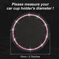 Yousheng 2PCS Bling Car Cup Coaster, Universal Holder Insert Rhinestone Anti Slip Silicone Accessories Suitable for Most Interior, Best Gift Women, Black and Pink