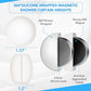 8 Pcs Shower Curtain Weights, Silicone Wrapped Heavy Duty Shower Curtain Magnets, Curtain Weights Heavy Outdoor, Prevent Curtain Liner from Blowing Around, Work for Drapery, Flag, Tablecloth(4 Pairs)
