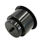 Yuanhe Black Plastic Cup Drink Holder Insert with Drain for Marine Boat RV Camper, 4PCS