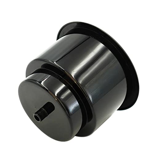 Yuanhe Black Plastic Cup Drink Holder Insert with Drain for Marine Boat RV Camper, 4PCS