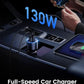 UGREEN 130W USB C Car Charger, PD 100W +PD 30W Type C Car Charger Adapter Compatible with iPhone 17/17 Air/17 Pro/17 Pro Max/16/15/14/13/12 Series, Galaxy S24 S23 Ultra, iPad, MacBook, and More