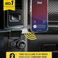 Scosche BTFM9 FM Bluetooth Transmitter Car, Dual 12W USB-C and USB-A Charging Ports, Fast Type C Car Charger, Wireless Radio Bluetooth Adapter, Hands-Free Kit for Calls, Siri and Google Assistant