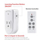 BN-LINK Wireless Remote Control Outlet Electrical Switch for Lights, Fans, Christmas Lights, Small Appliance, 100ft Long Range White 10A/1200W, 1 Remote + 1 Outlet, ETL & FCC Certified