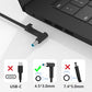 45W 19.5V 2.31A 741727-001 L25296-001/002/003/004 213349-109 TPN-CA14 TPN-LA15 Laptop Charger Compatible with HP Pavilion 15 14 13 11 Notebook Stream 14 13 11 Envy X360 Blue Tip Adapter Power Cord
