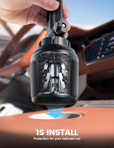 Lamicall Cup Phone Holders for Your Car - [Thick Cases Friendly] Universal Adjustable Cell Phone Car Mount for Truck Golf Cart iPhone 17 16 Galaxy S25 Ultra and All 4"-7" Smartphones
